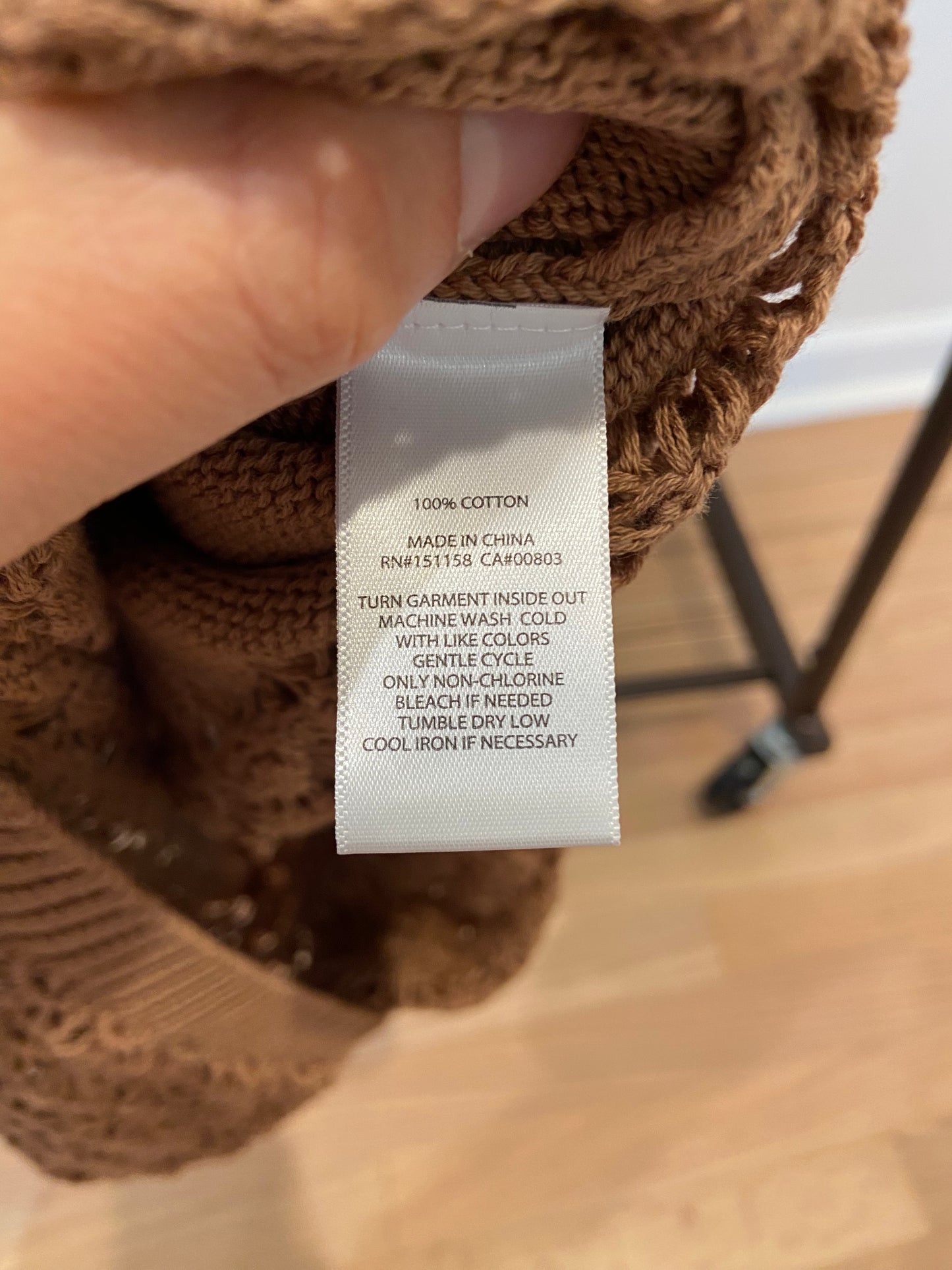 525 America Tori crochet Dress in Cinnamon size XS