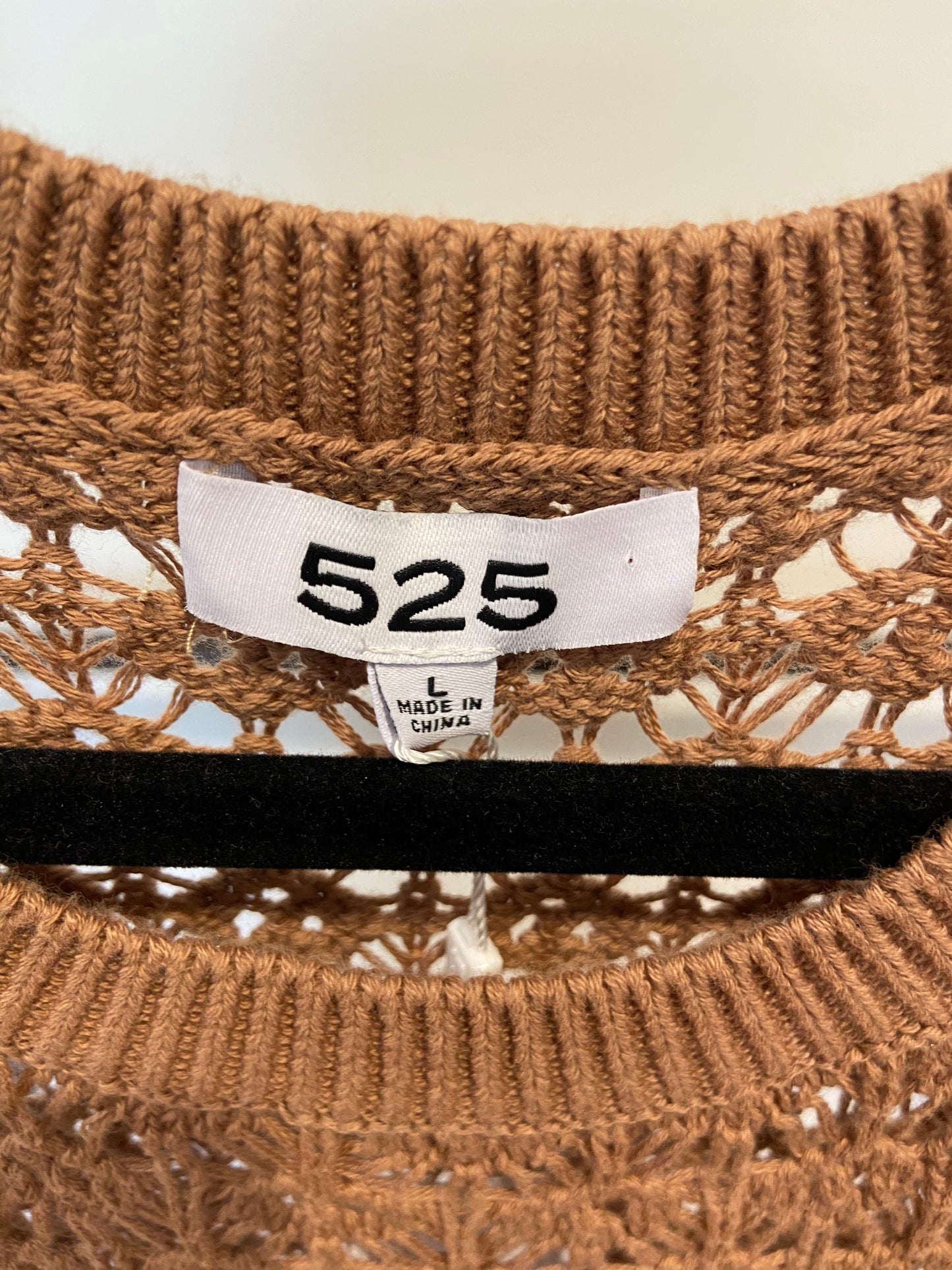 525 America Tori crochet Dress in Cinnamon size L