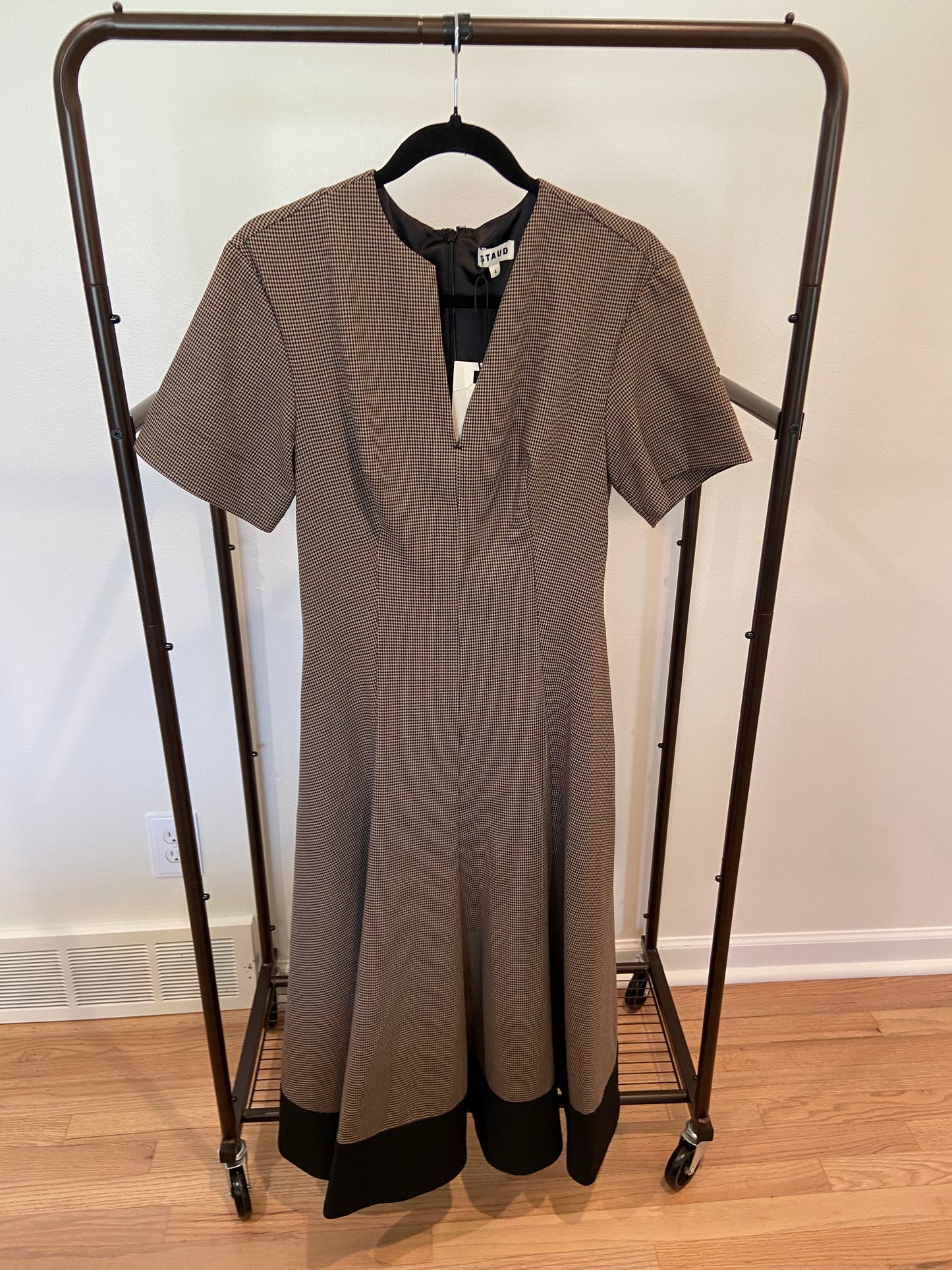 Staud Frances Dress Houndstooth size 4