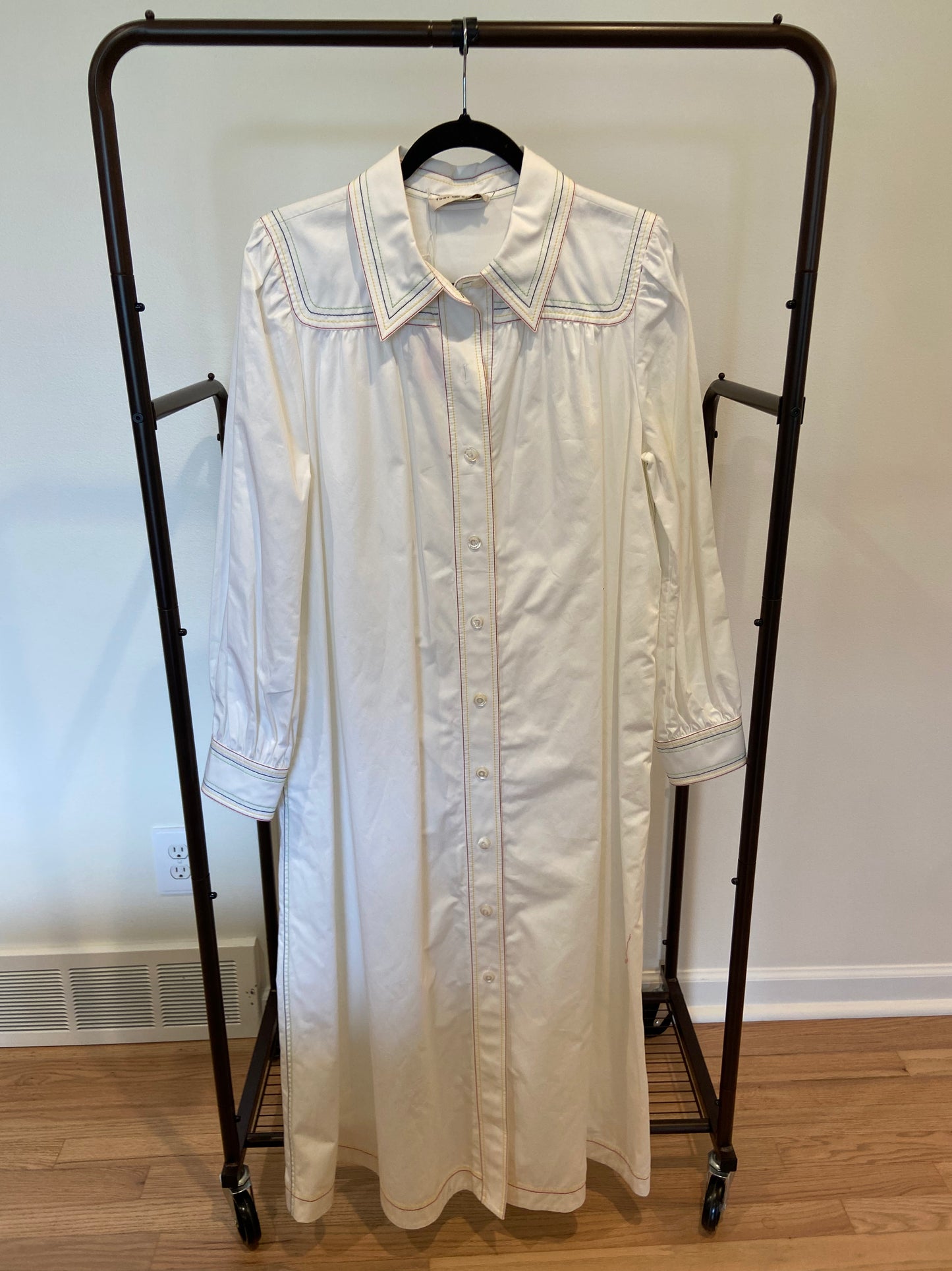 Tory Burch Multicolor Topstitch Artist Dress size 14