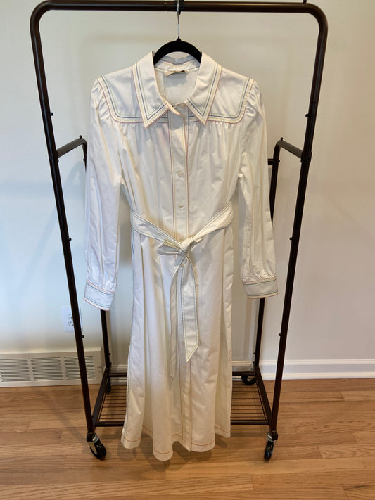 Tory Burch Multicolor Topstitch Artist Dress size 14