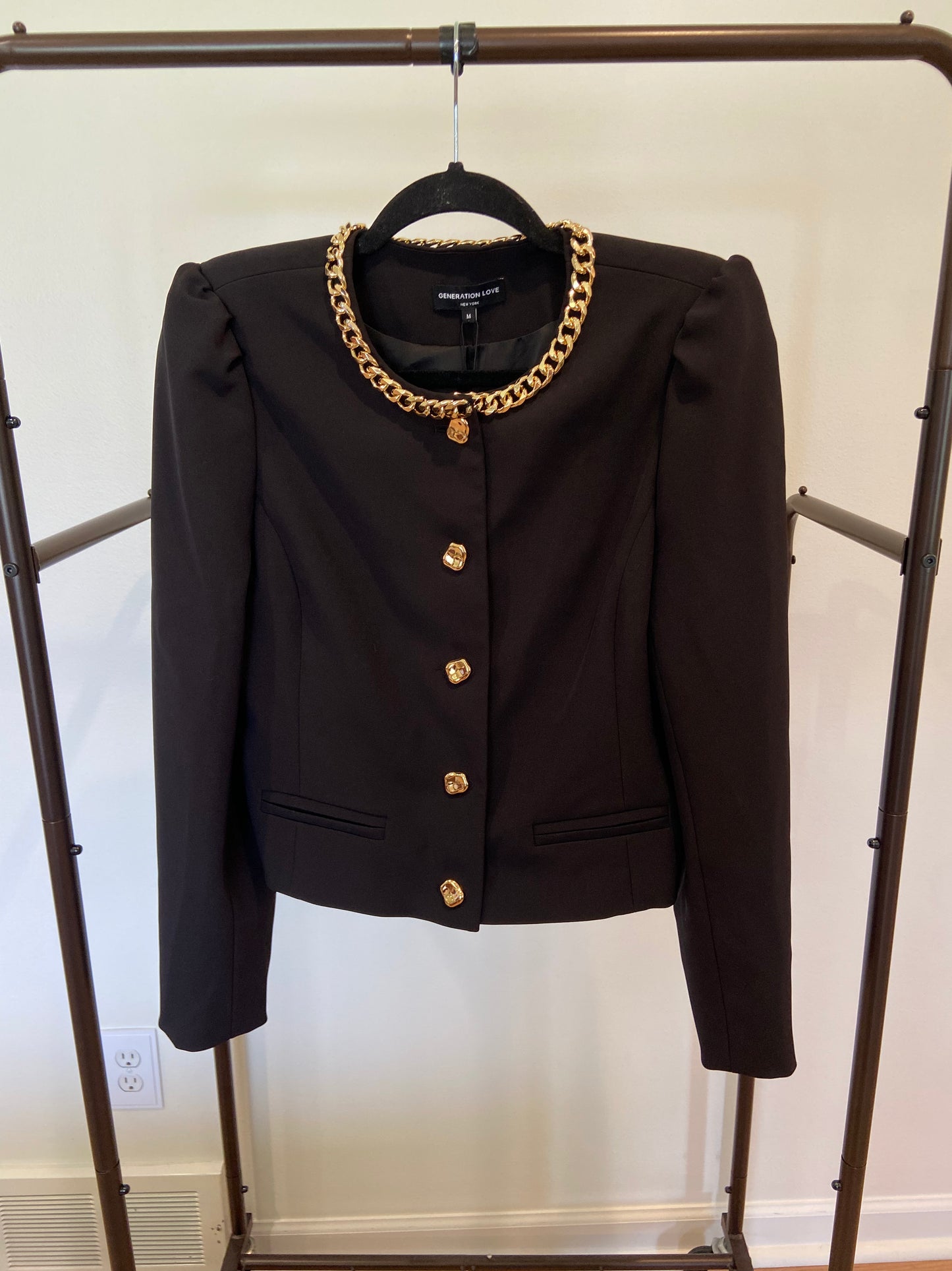 Generation Love Chiara Chain Trim Jacket size M