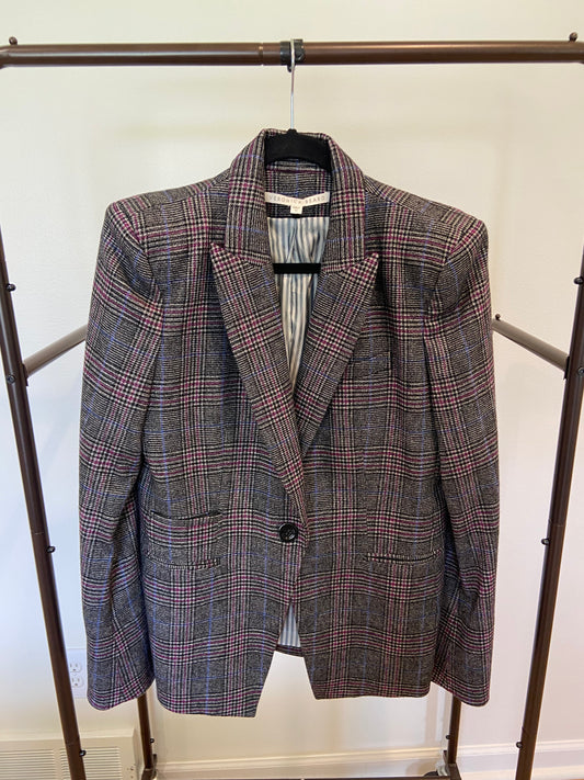 Veronica Beard Brock Glen Plaid Dickey Blazer size 10