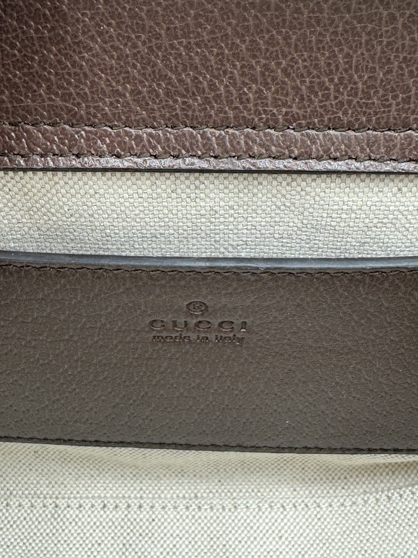 Gucci Mini Jumbo GG Canvas 2-Ways Tote Handbag Brown