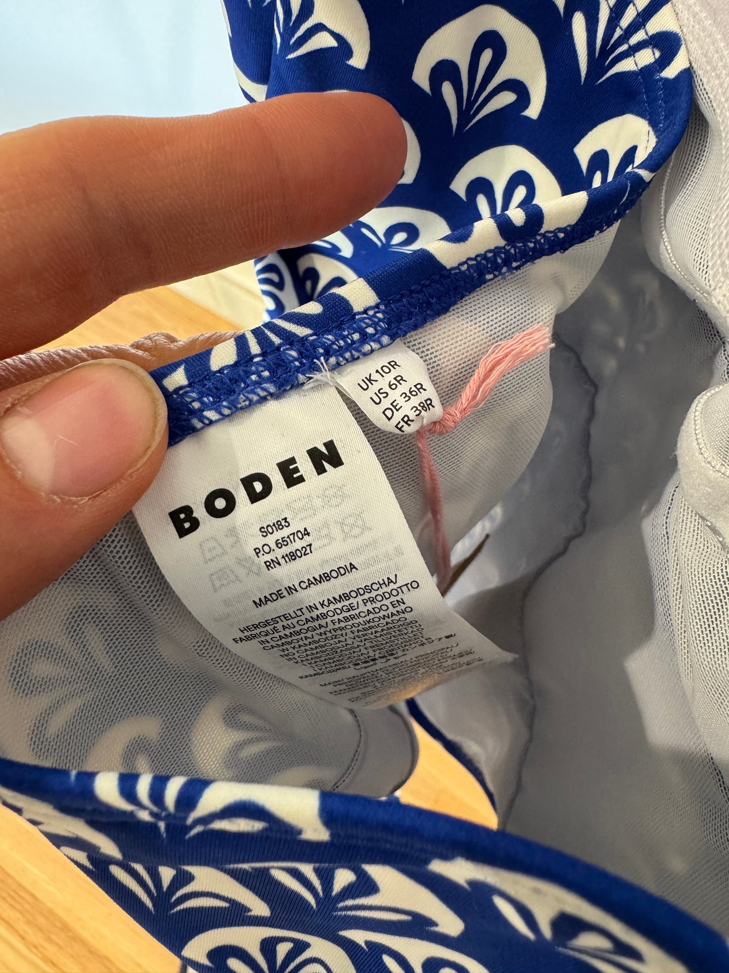 Boden Levanzo Halter Swimsuit size 6