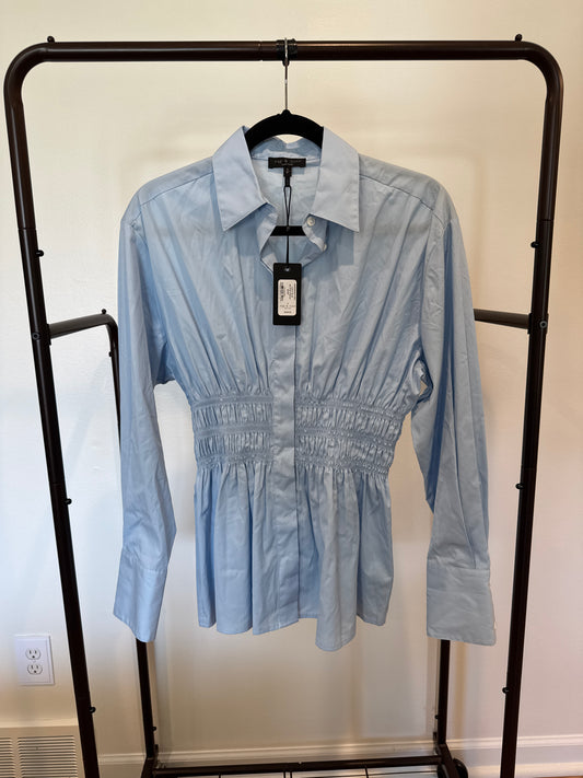 Rag and Bone Blythe Poplin Shirt Light Blue size S