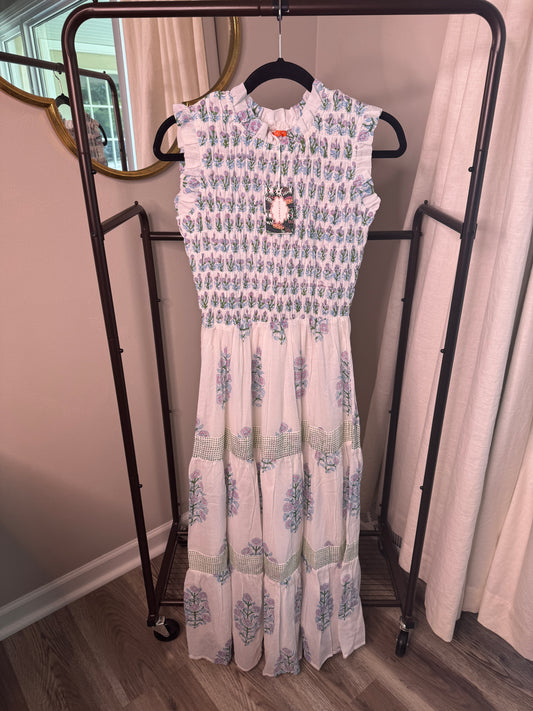 Oliphant Smocked Maxi Dress size XS