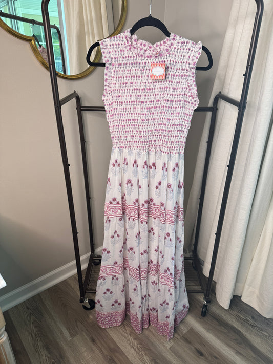 Oliphant Smocked Maxi Dress size XS