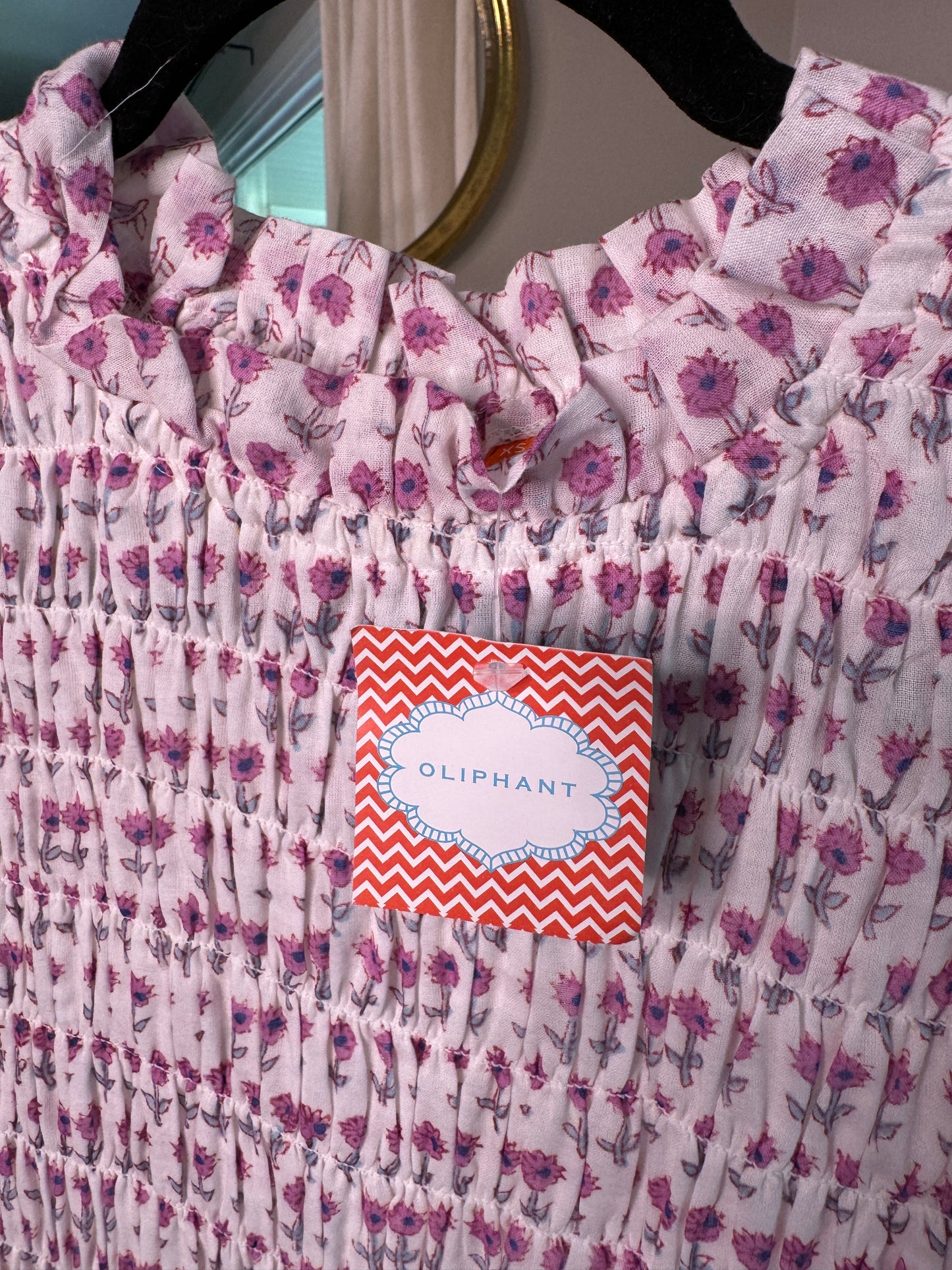 Oliphant Smocked Maxi Dress size XS