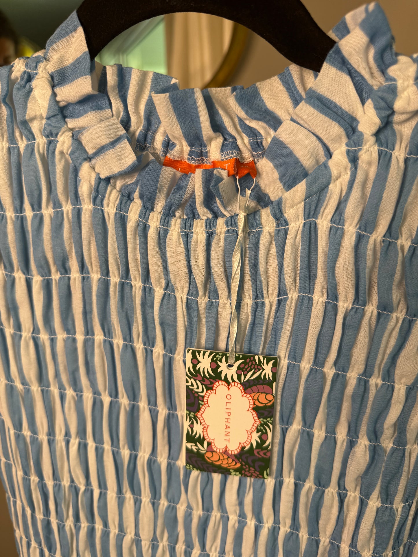 Oliphant Smocked Maxi Dress size XS