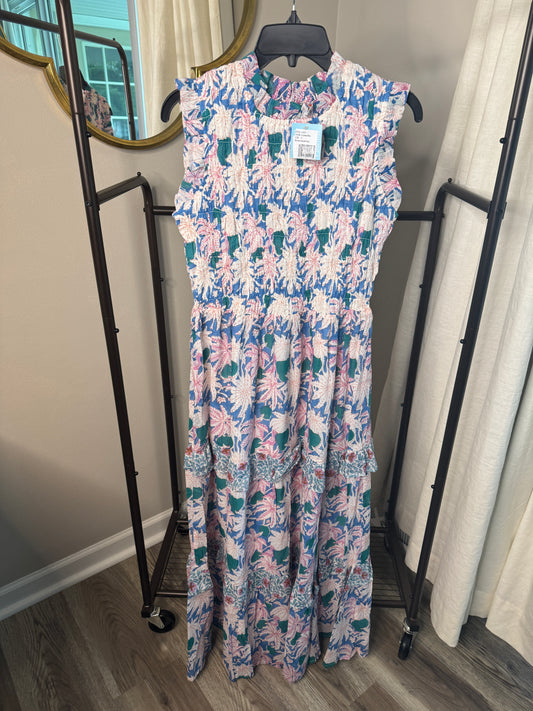 Oliphant Smocked Maxi Dress size S