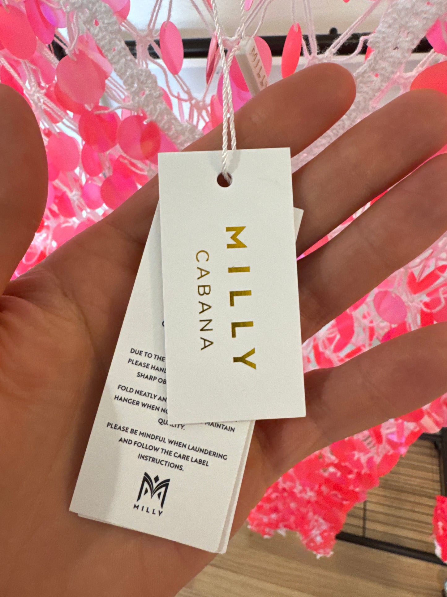 Milly Sequin Crochet Mini Pullover Dress size P / S