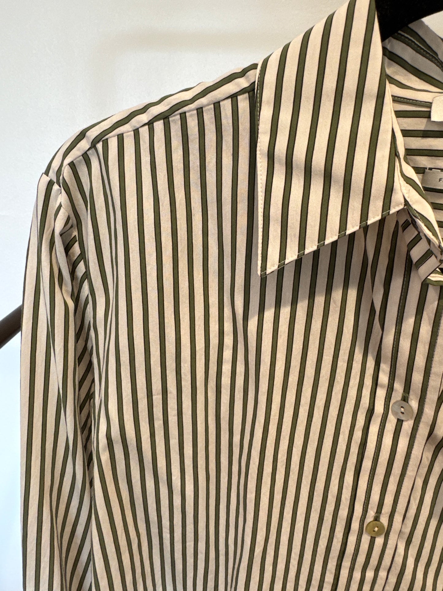 Vince Till Stripe Crop Shirt size XS