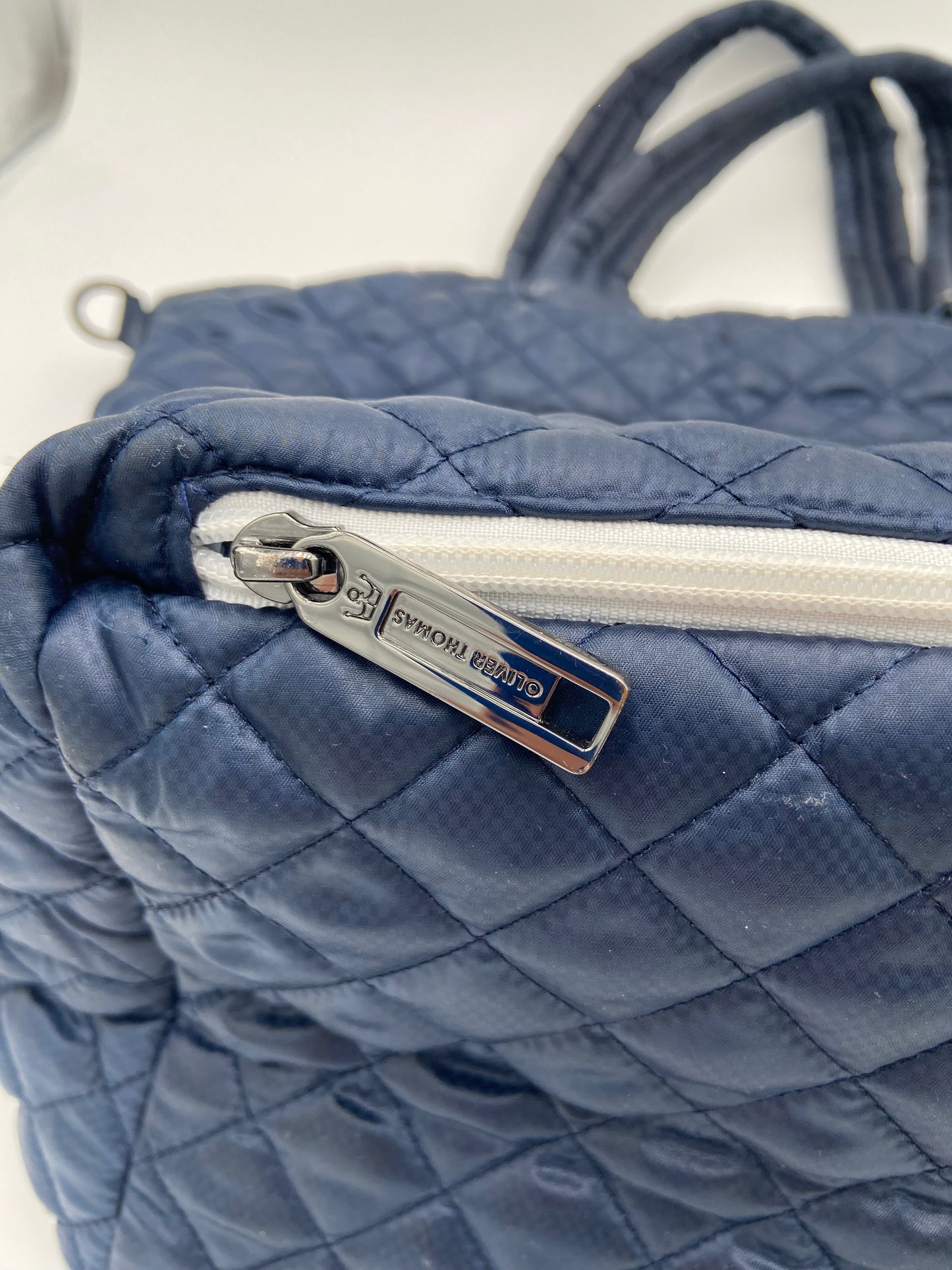 Oliver Thomas Kitchen Sink Tennis Tote Navy Blue