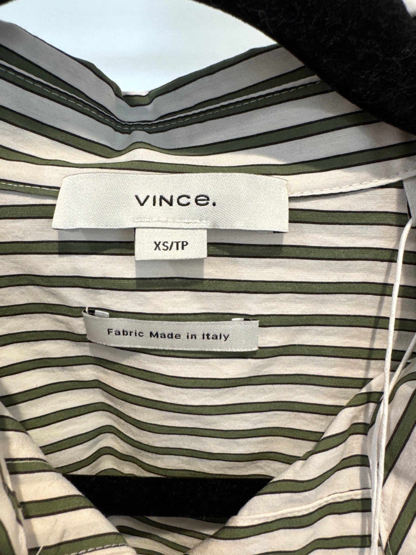 Vince Till Stripe Crop Shirt size XS