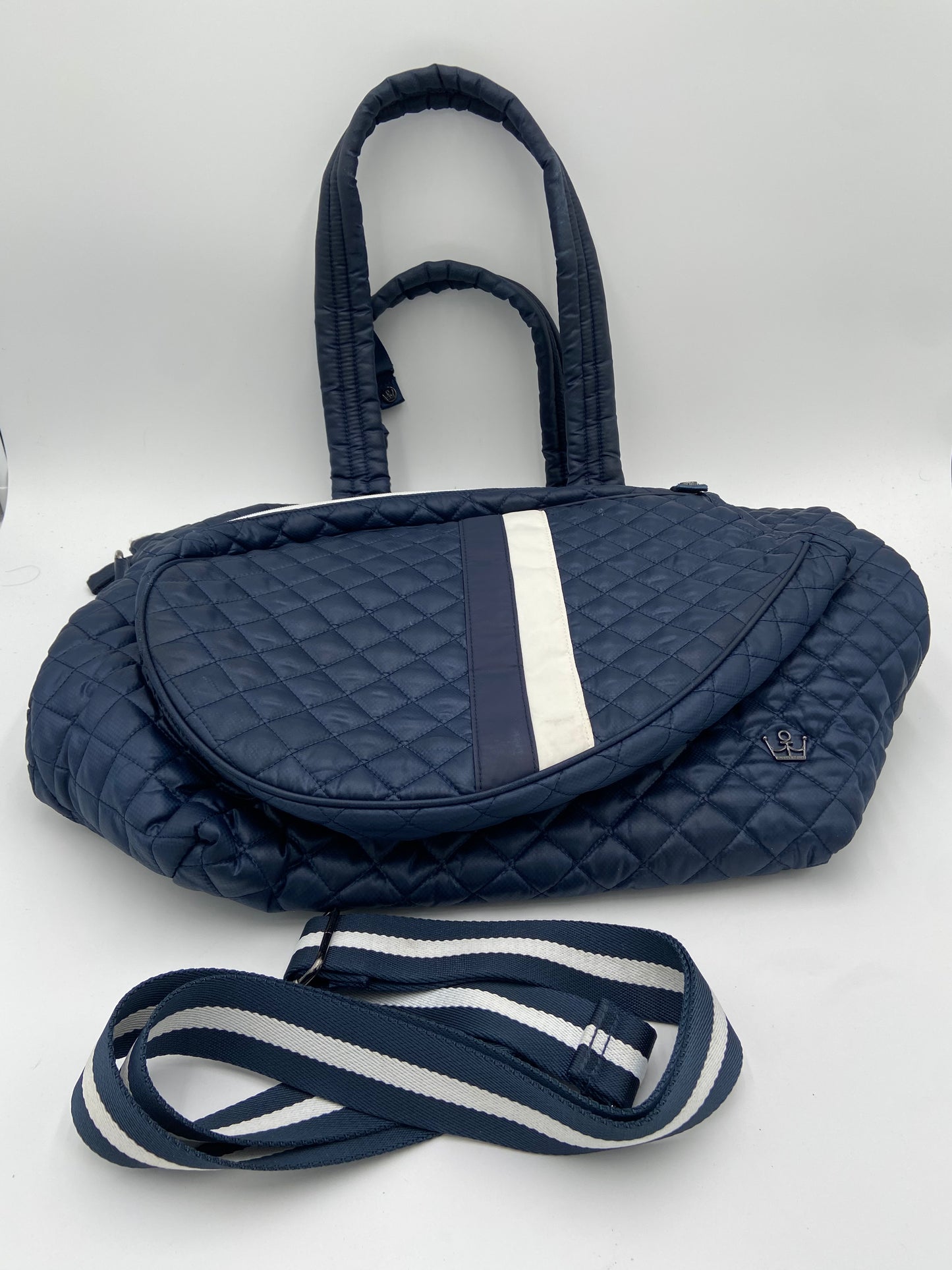 Oliver Thomas Kitchen Sink Tennis Tote Navy Blue