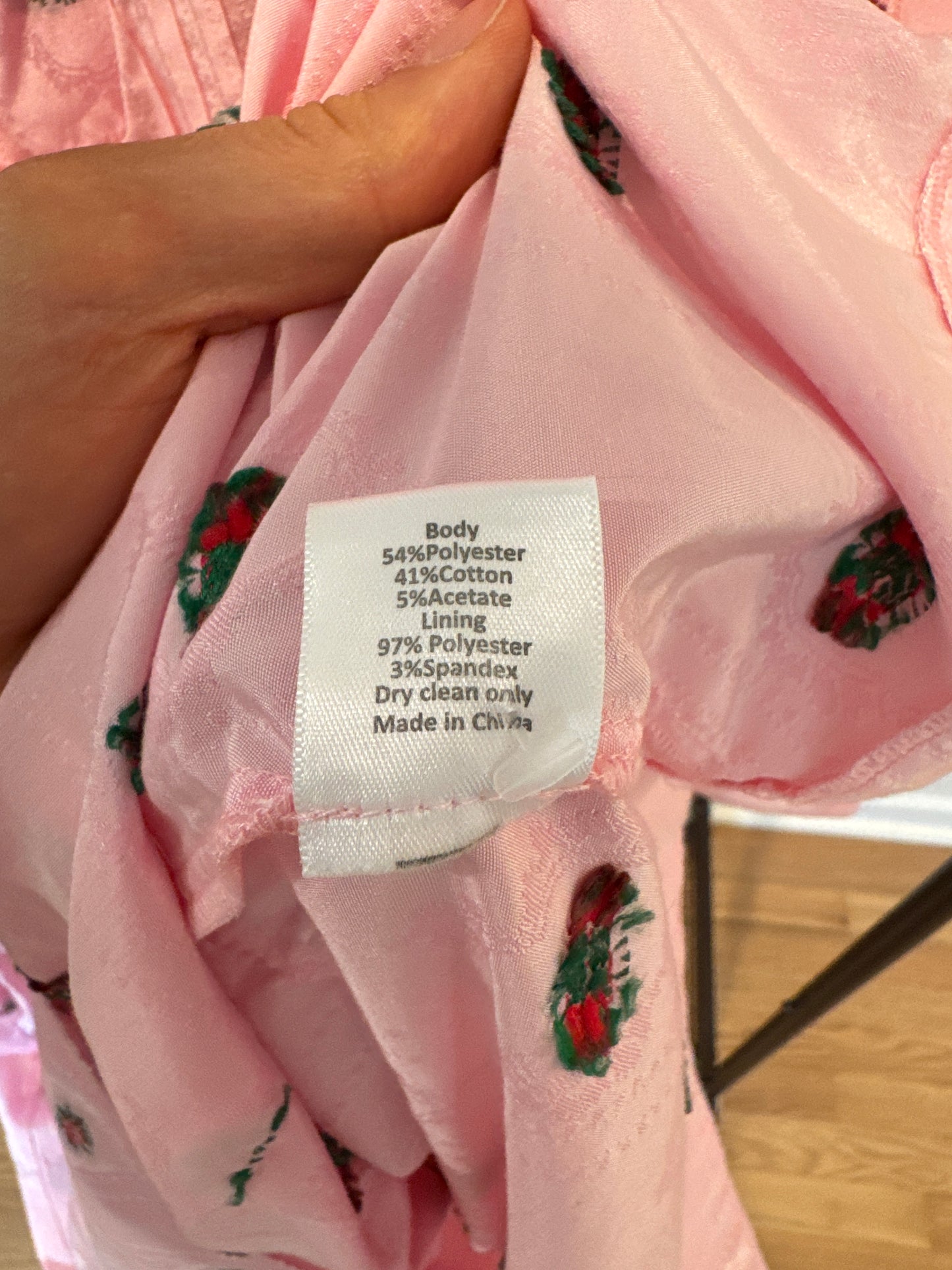 Hunter Bell Jenkins Dress Pink Blossom size M