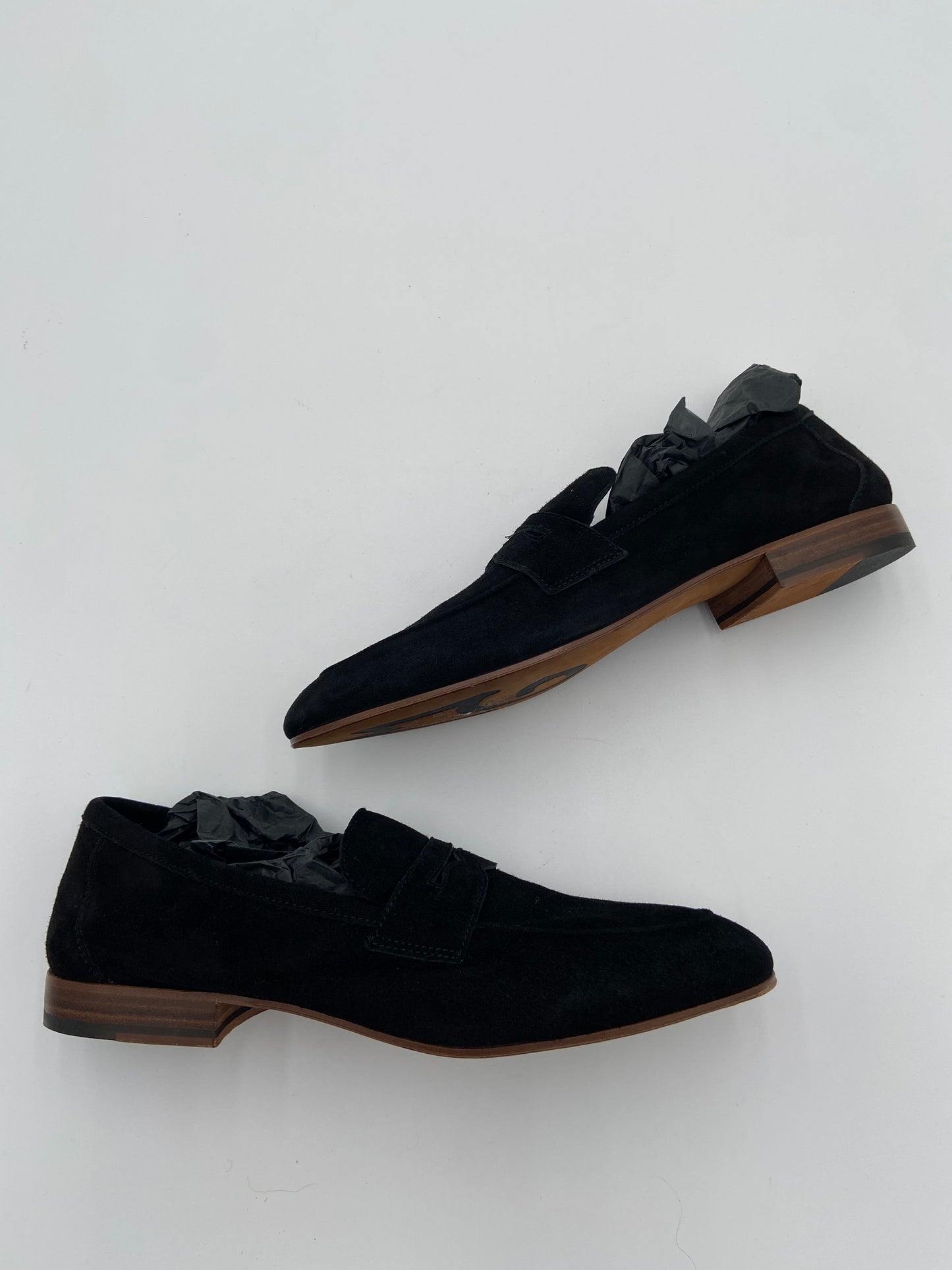 M. Gemi The Sacca Donna Black Suede Loafers size 40