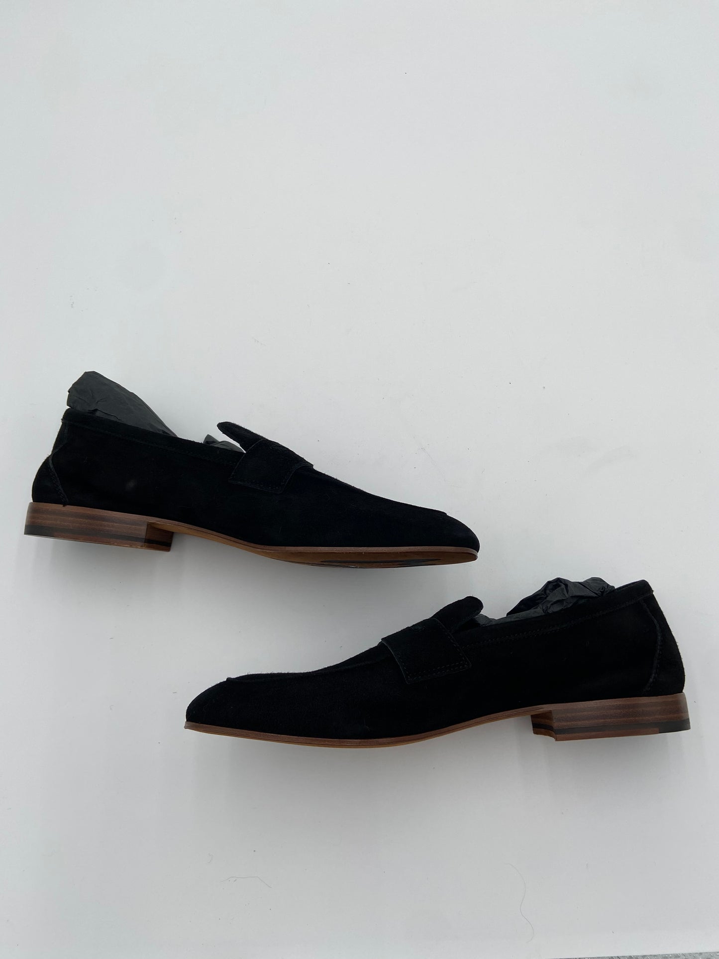 M. Gemi The Sacca Donna Black Suede Loafers size 40