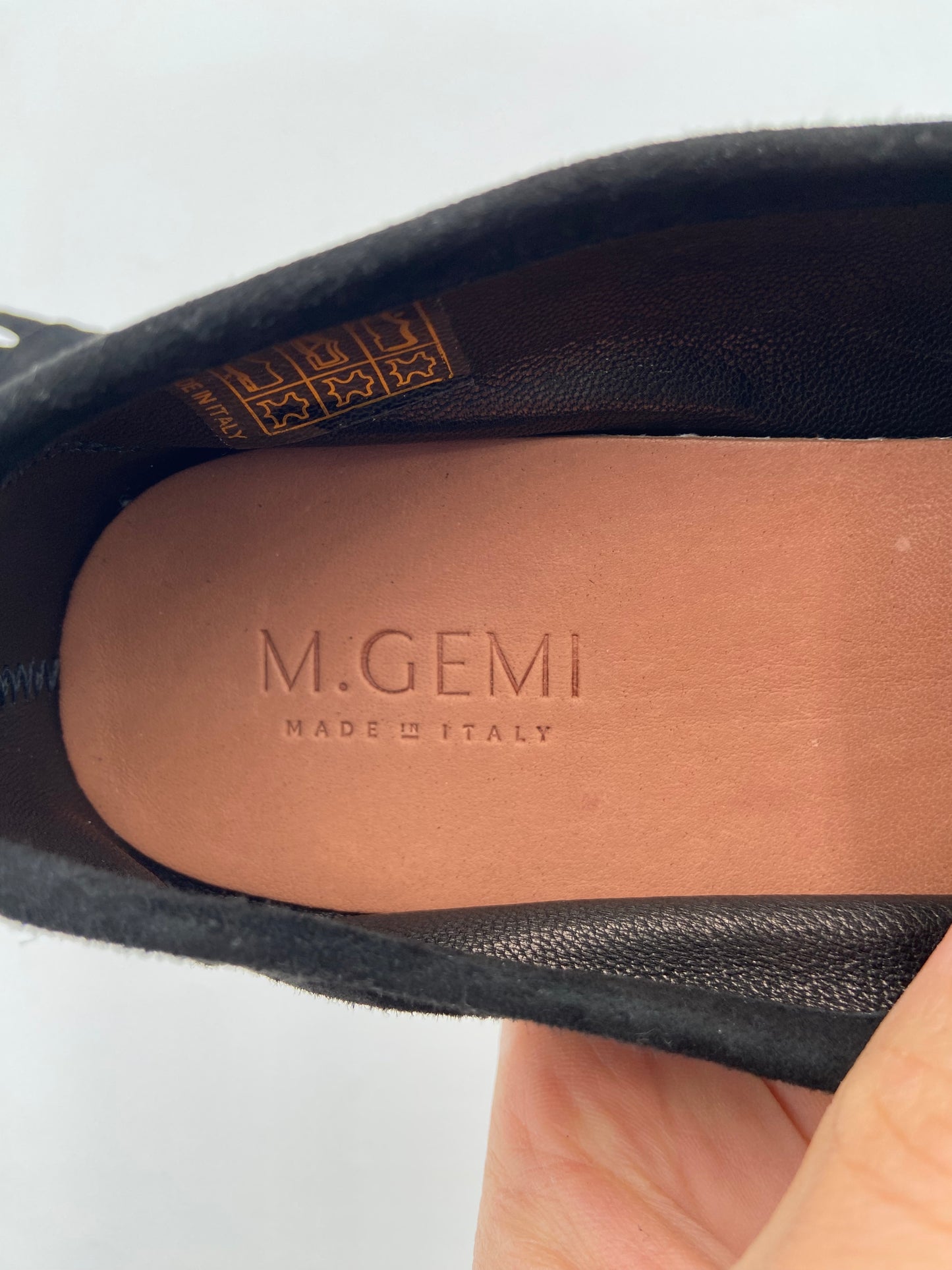M. Gemi The Sacca Donna Black Suede Loafers size 40