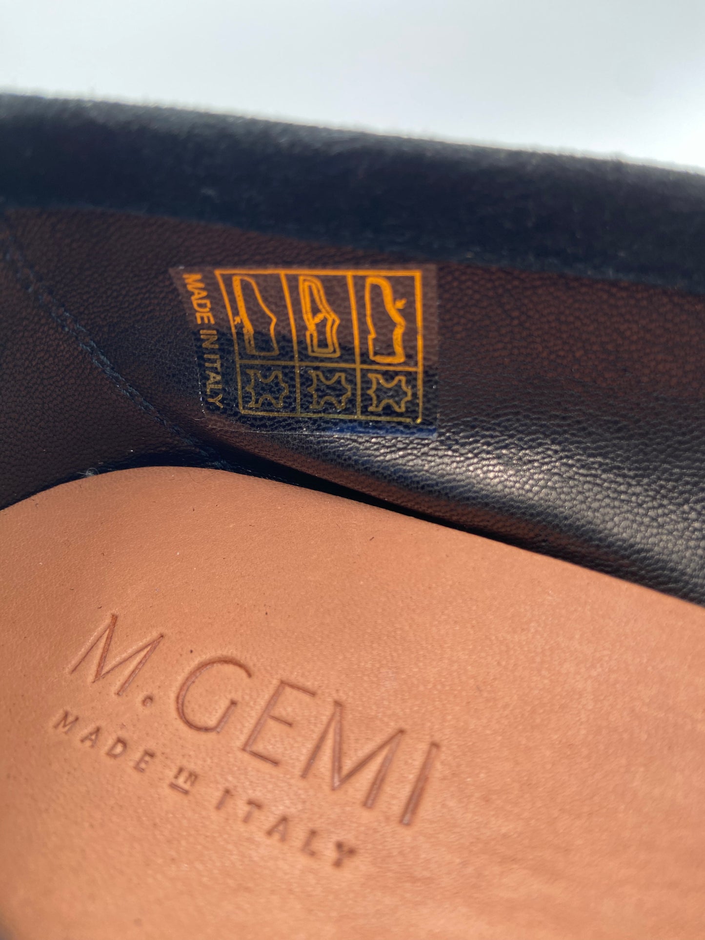 M. Gemi The Sacca Donna Black Suede Loafers size 40