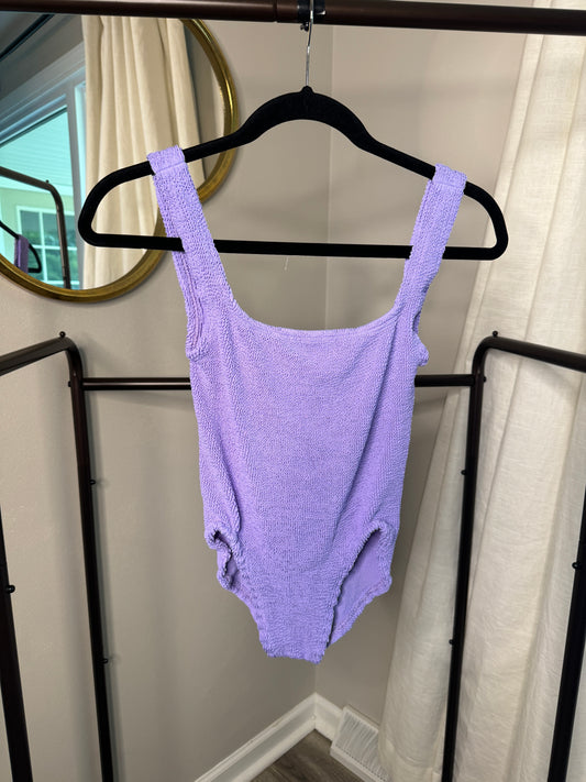 HUNZA G Square Neck Swimsuit ONLY SIZE