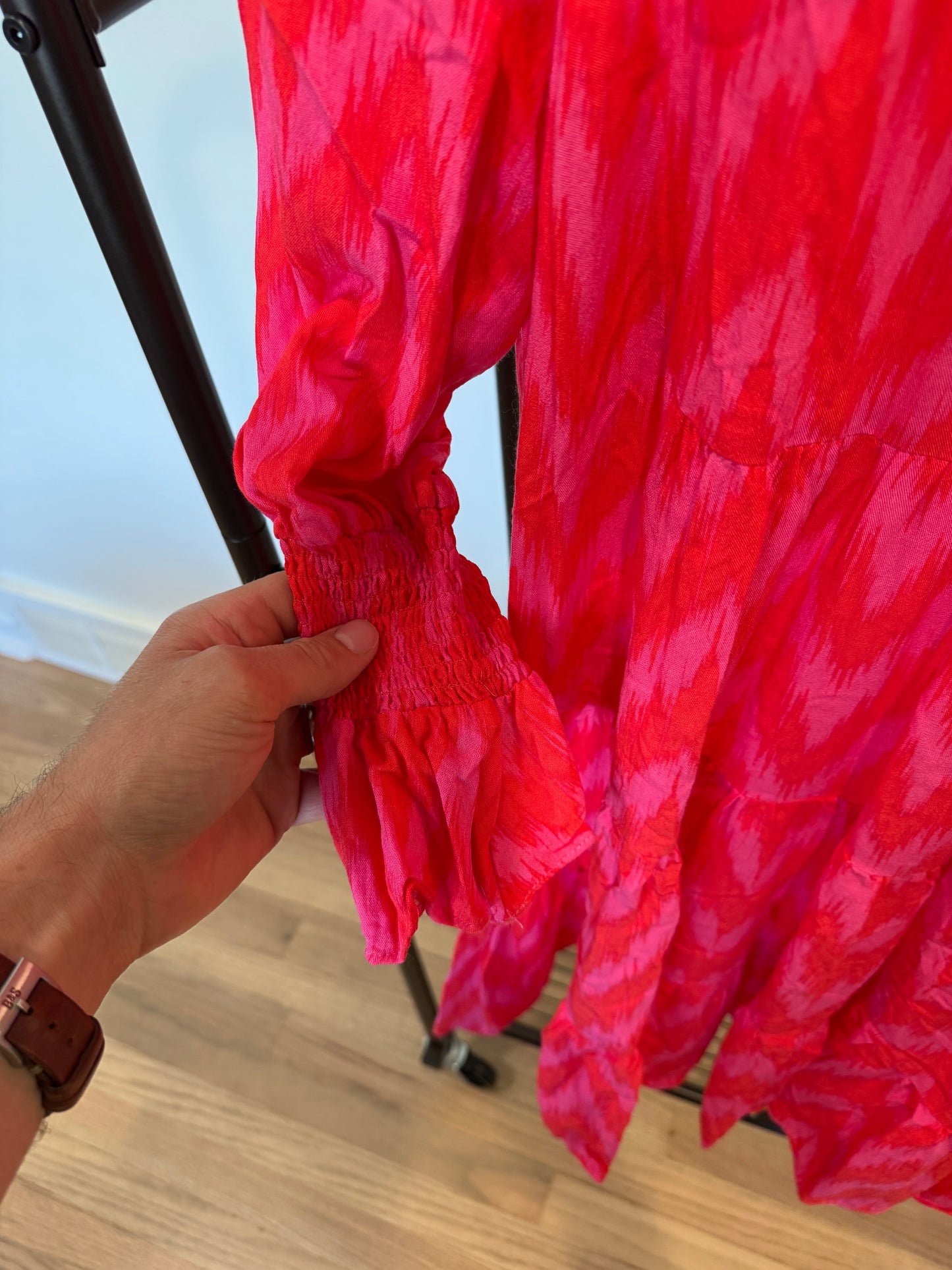 Pomander Place Hot Pink Ikat Kenzo Dress size S