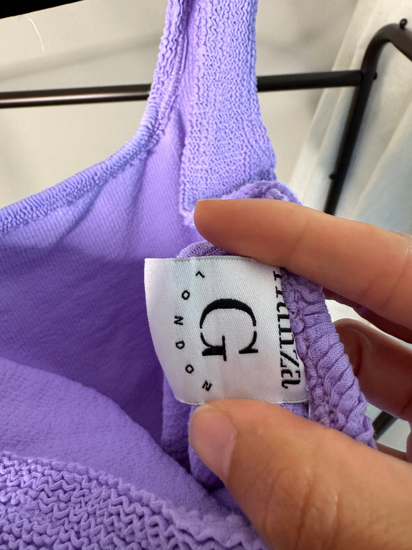HUNZA G Square Neck Swimsuit ONLY SIZE