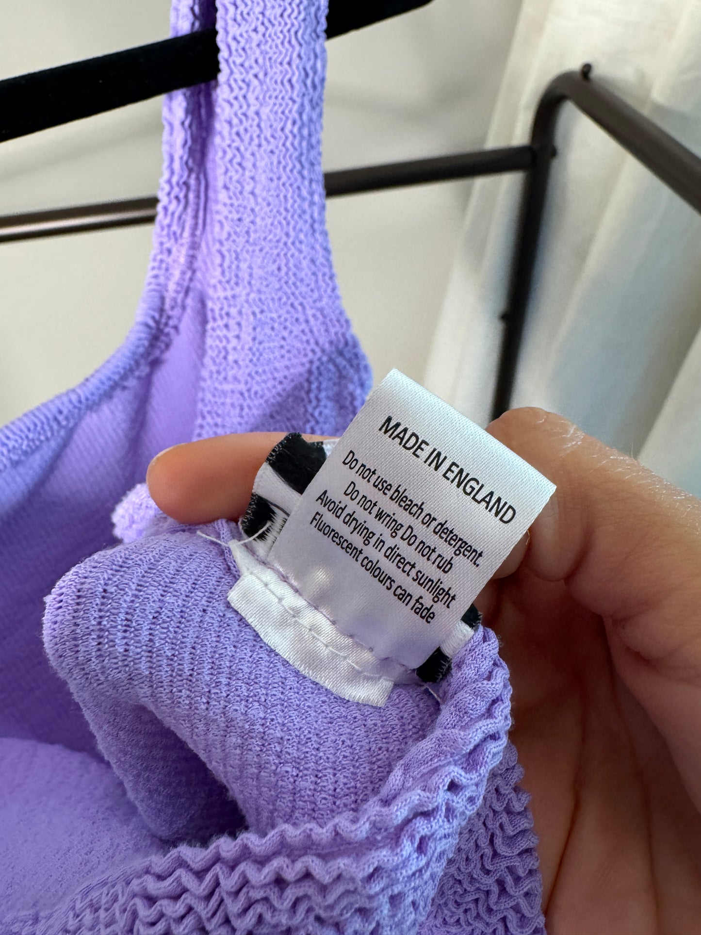 HUNZA G Square Neck Swimsuit ONLY SIZE