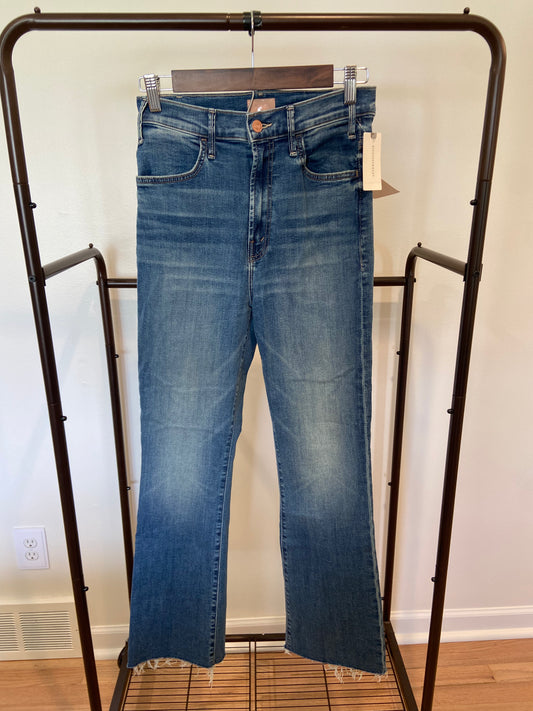 Mother The Hustler Ankle Fray Jeans size 28