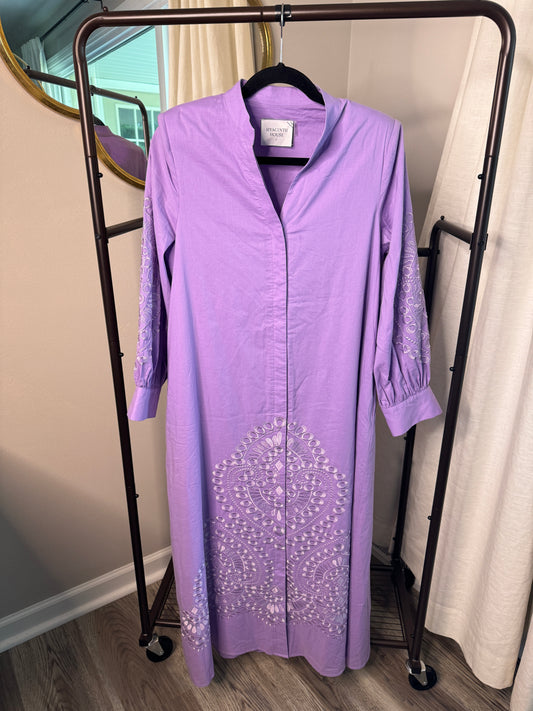 Hyacinth House Wisteria Caftan size S
