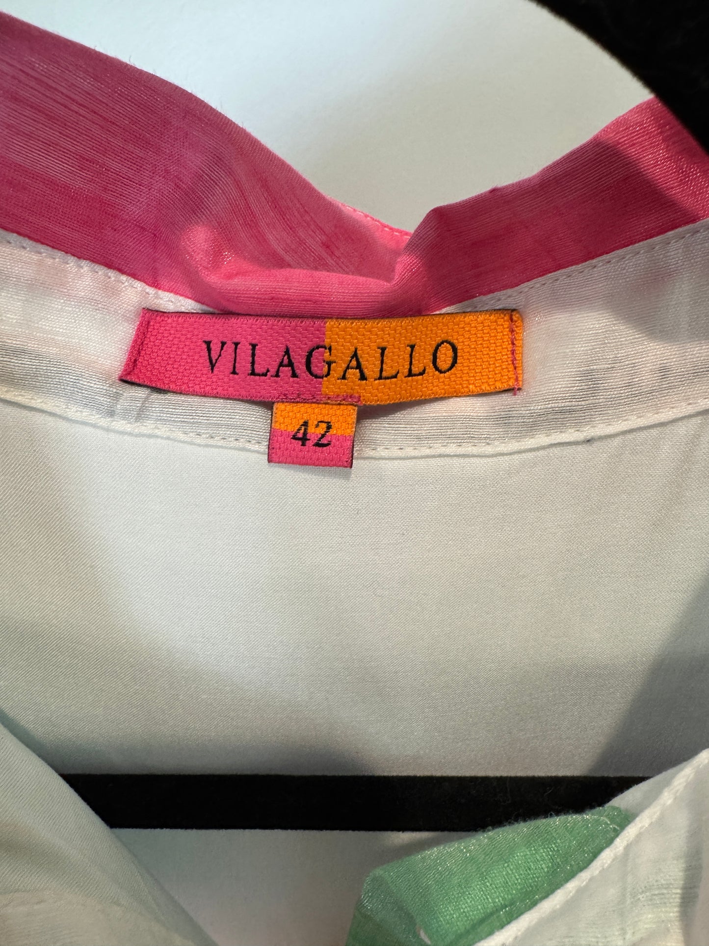 Vilagallo Tayana Linen Stripe Dress Multi size 42 US XL
