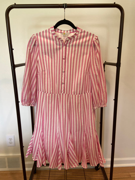 Boden Puff Sleeve Cotton Dress size 8