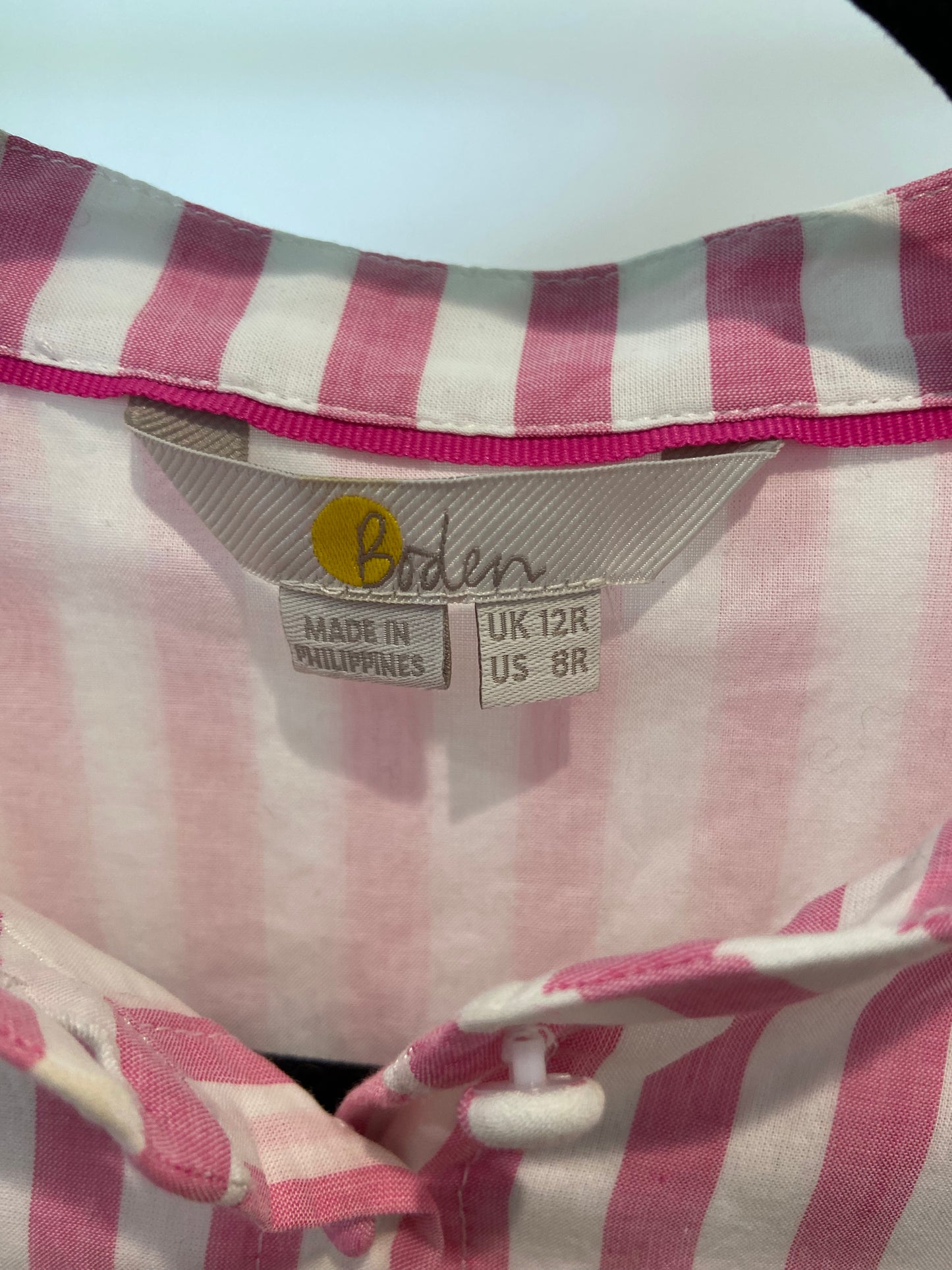 Boden Puff Sleeve Cotton Dress size 8
