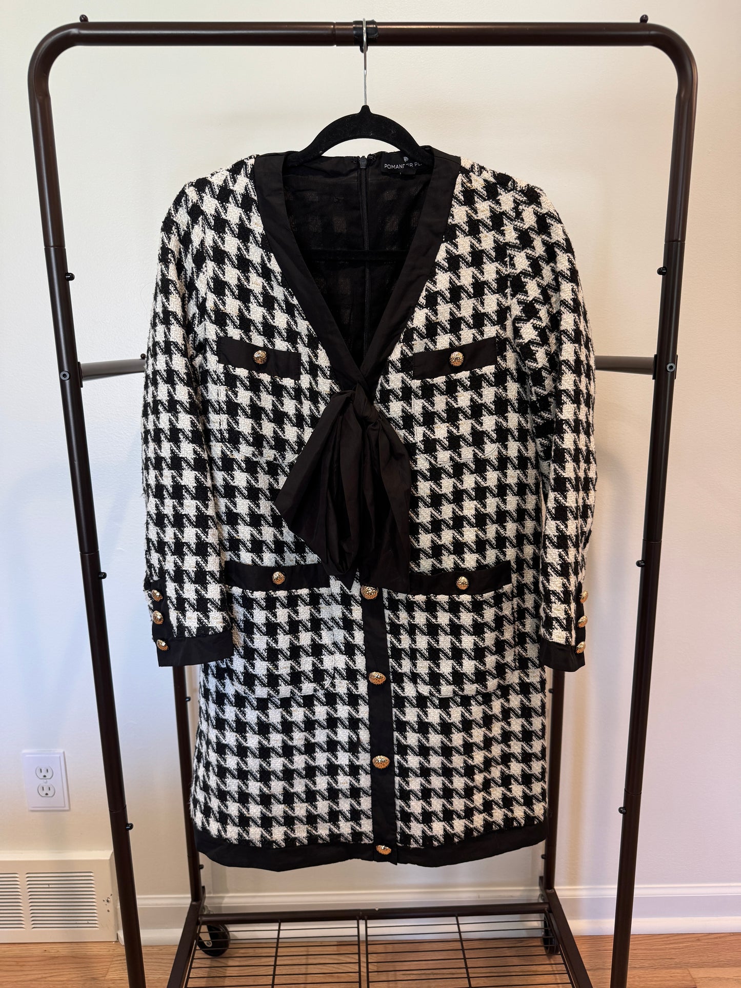 Pomander Place Coco Tweed Bow Dress size S