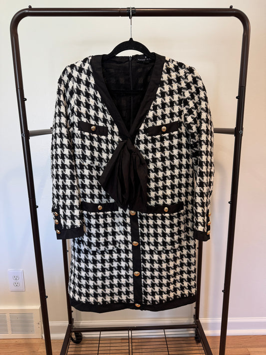 Pomander Place Coco Tweed Bow Dress size S