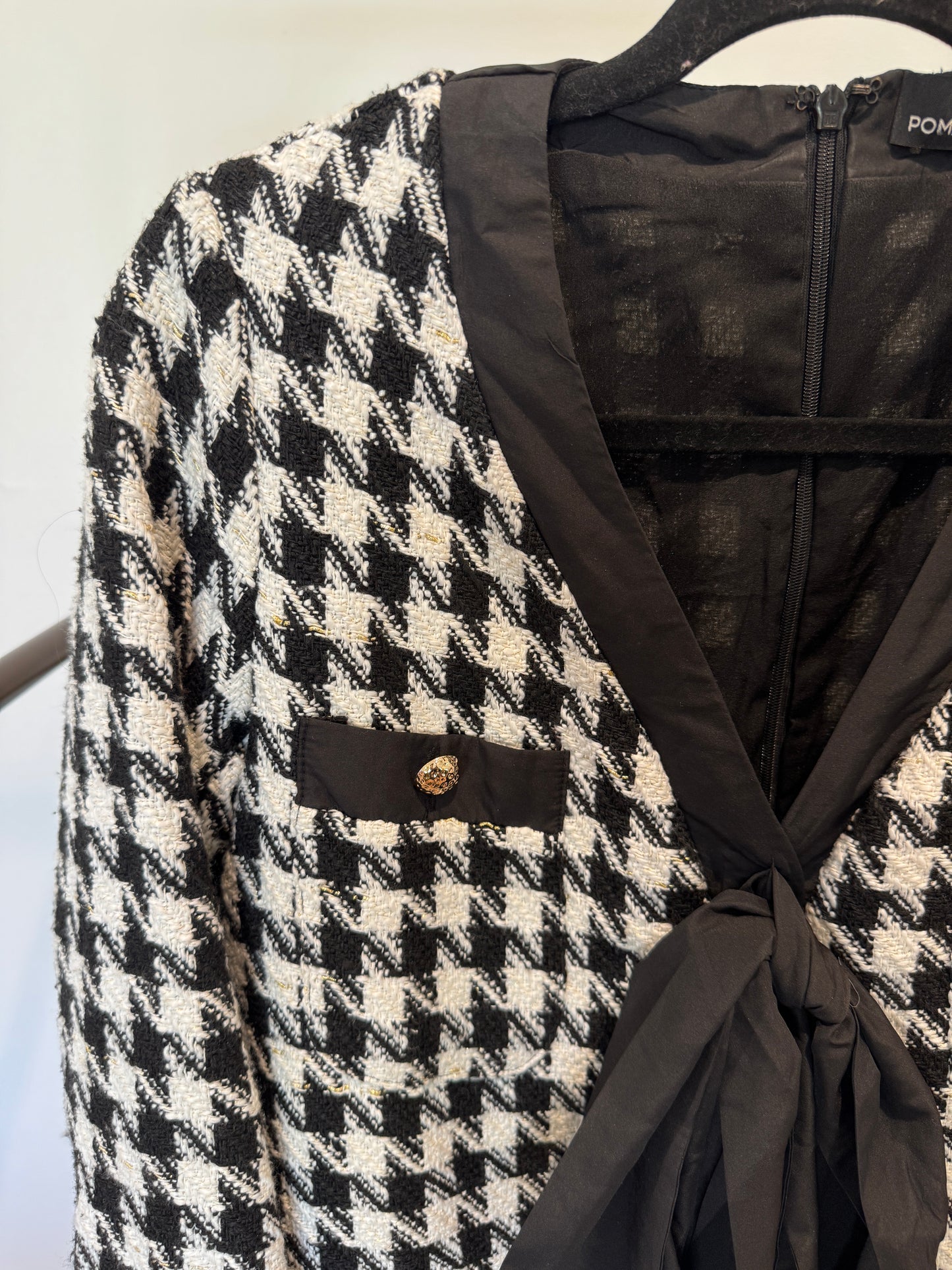 Pomander Place Coco Tweed Bow Dress size S
