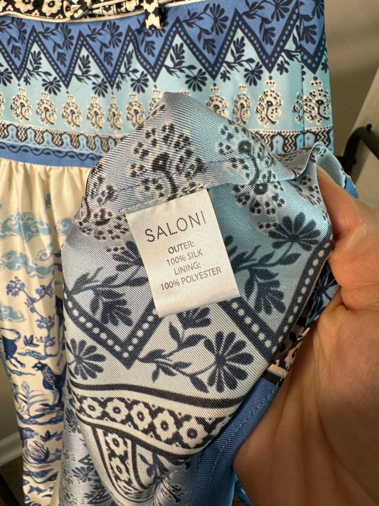 SALONI Zawe Porcelain Safari Skirt size 4