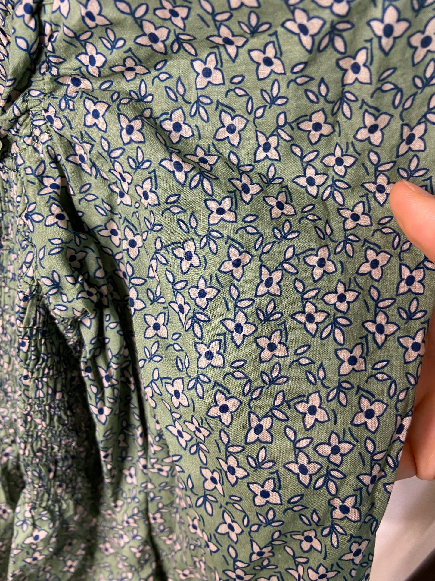 Trovata Birds of Paradis Alize Blouse in Basil size S