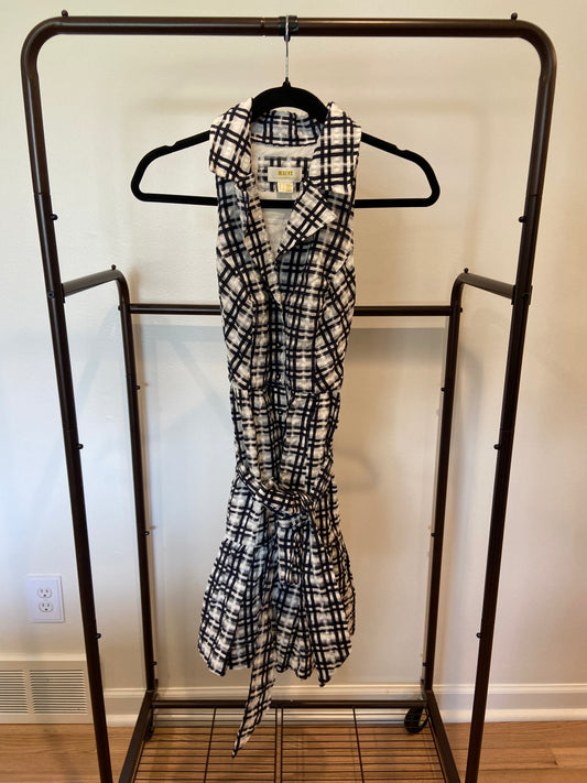 Maeve Plaid Mini Flounce Dress size 0