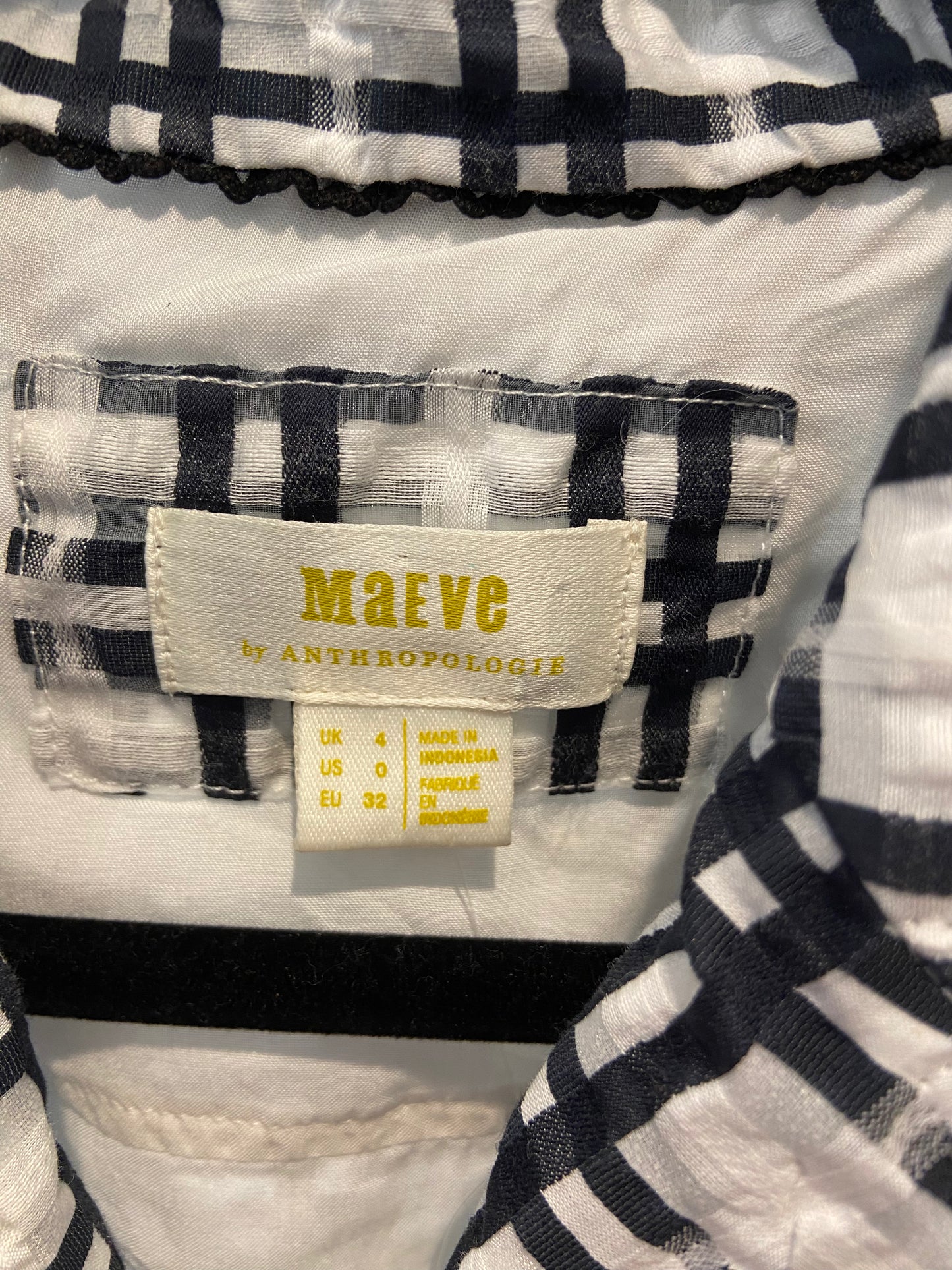 Maeve Plaid Mini Flounce Dress size 0
