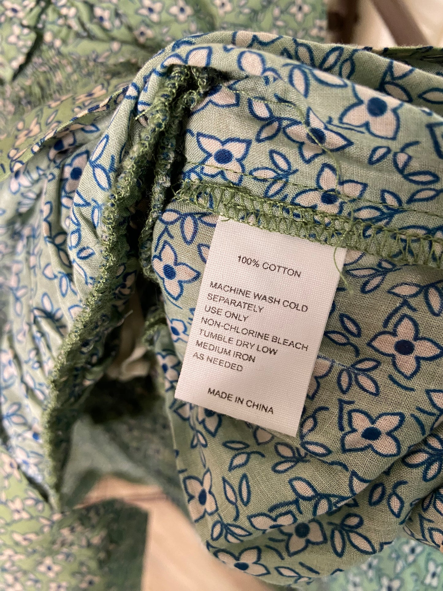 Trovata Birds of Paradis Alize Blouse in Basil size S