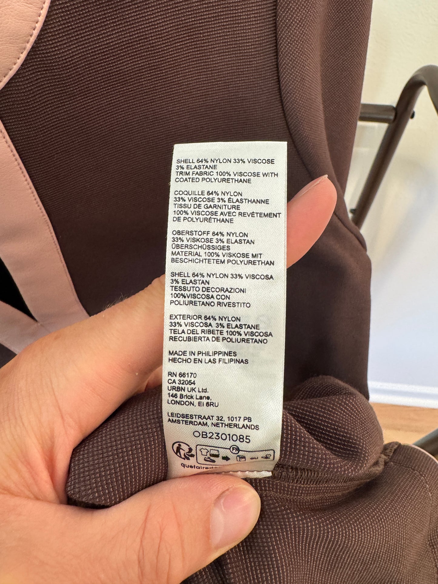 Maeve Colorblock Drop-waist Mini Dress In Brown size M