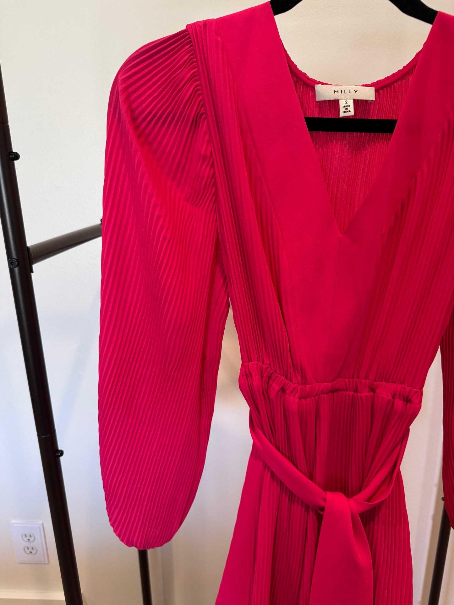 Milly Liv Pleated Mini Dress size 2
