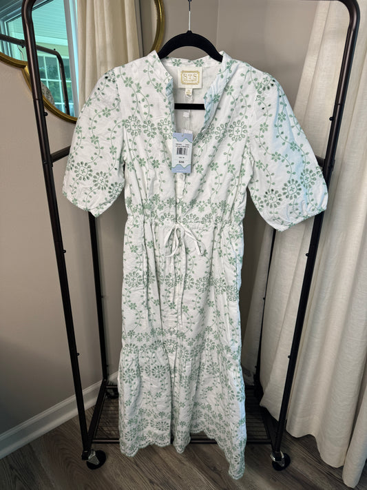 Sail to Sable x Sarah & Molly Cotton Eyelet Midi Dress size XS
