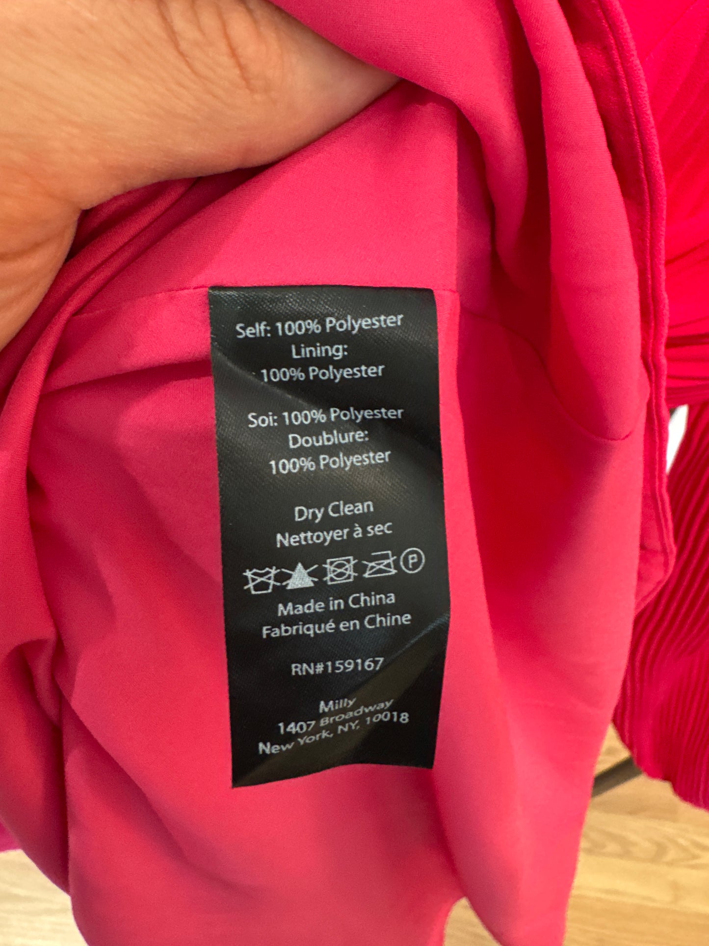 Milly Liv Pleated Mini Dress size 2