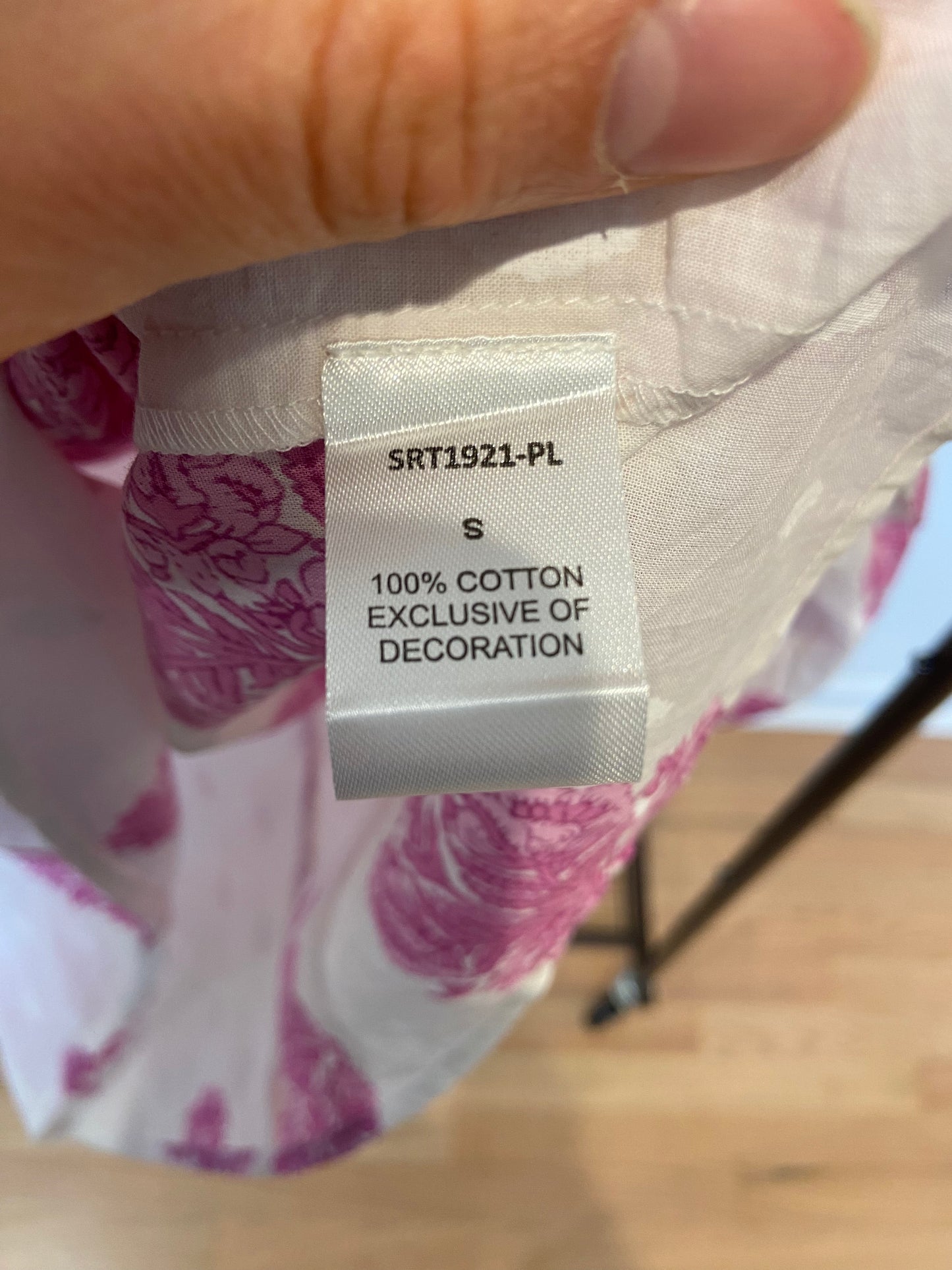 THML Conley Hand-Printed Floral Top size S
