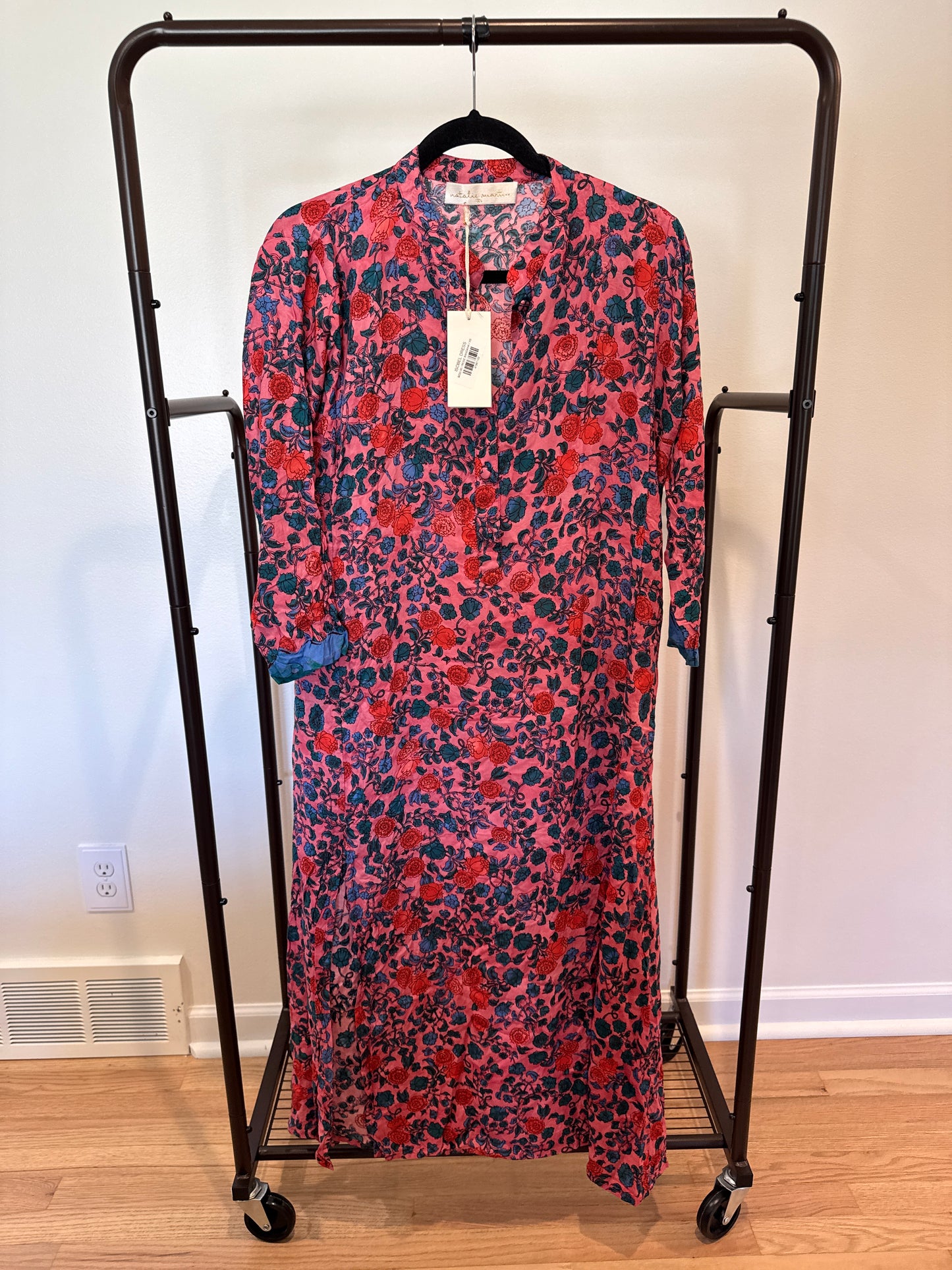 Natalie Martin Isobel Dress Rose Bandana size XS