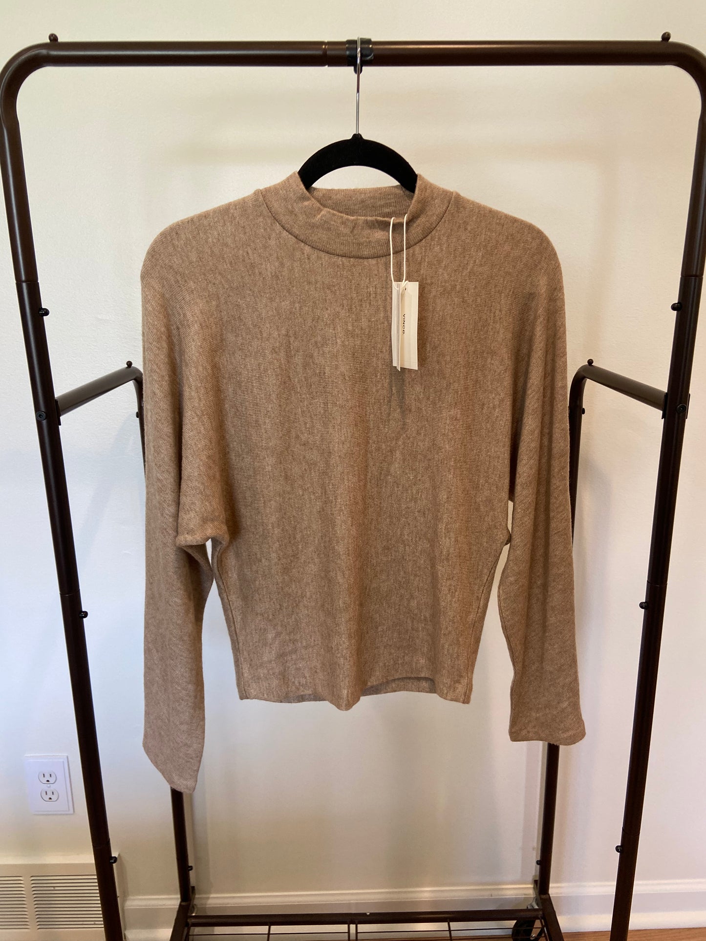 Vince Cozy Dolman Mock Neck Pullover with Cozy Wide Leg Pants size XS