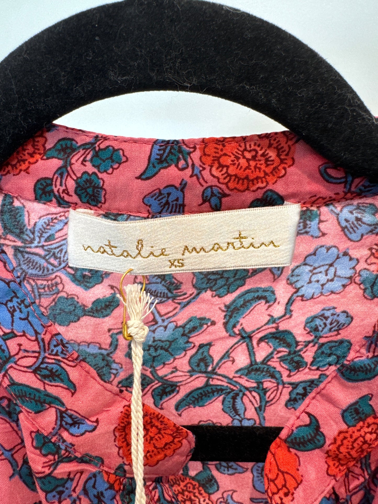 Natalie Martin Isobel Dress Rose Bandana size XS